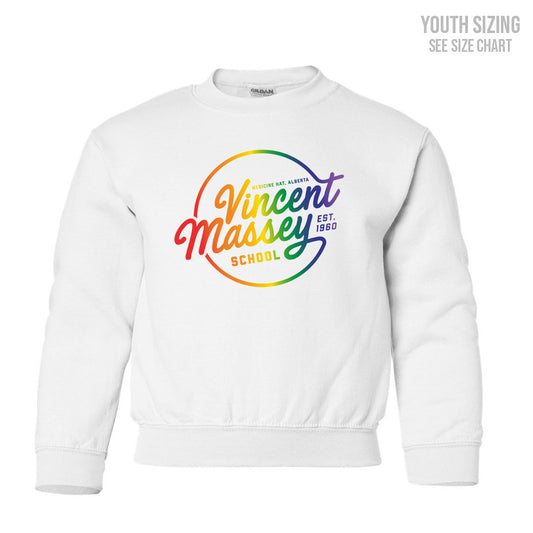 VM Pride Crest YOUTH Crewneck Sweatshirt (T1010-18000B)