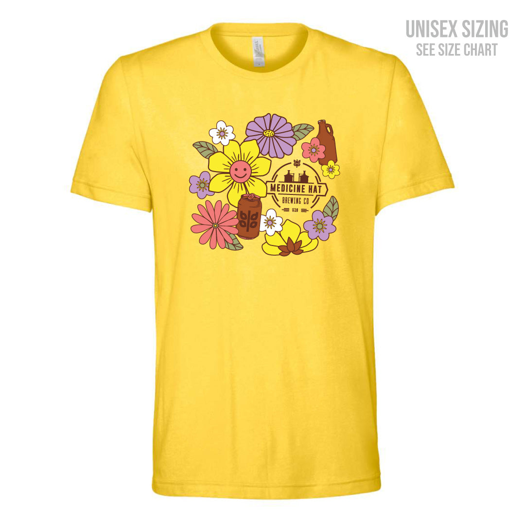 MH Brewing Co. Unisex Flower Ringspun T-Shirt (MHBT003-3001CVC)