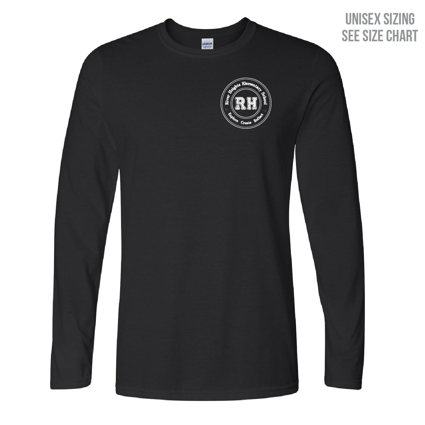 River Heights Left Chest Crest Unisex Longsleeve T-Shirt (RHEST002-ATC8015)