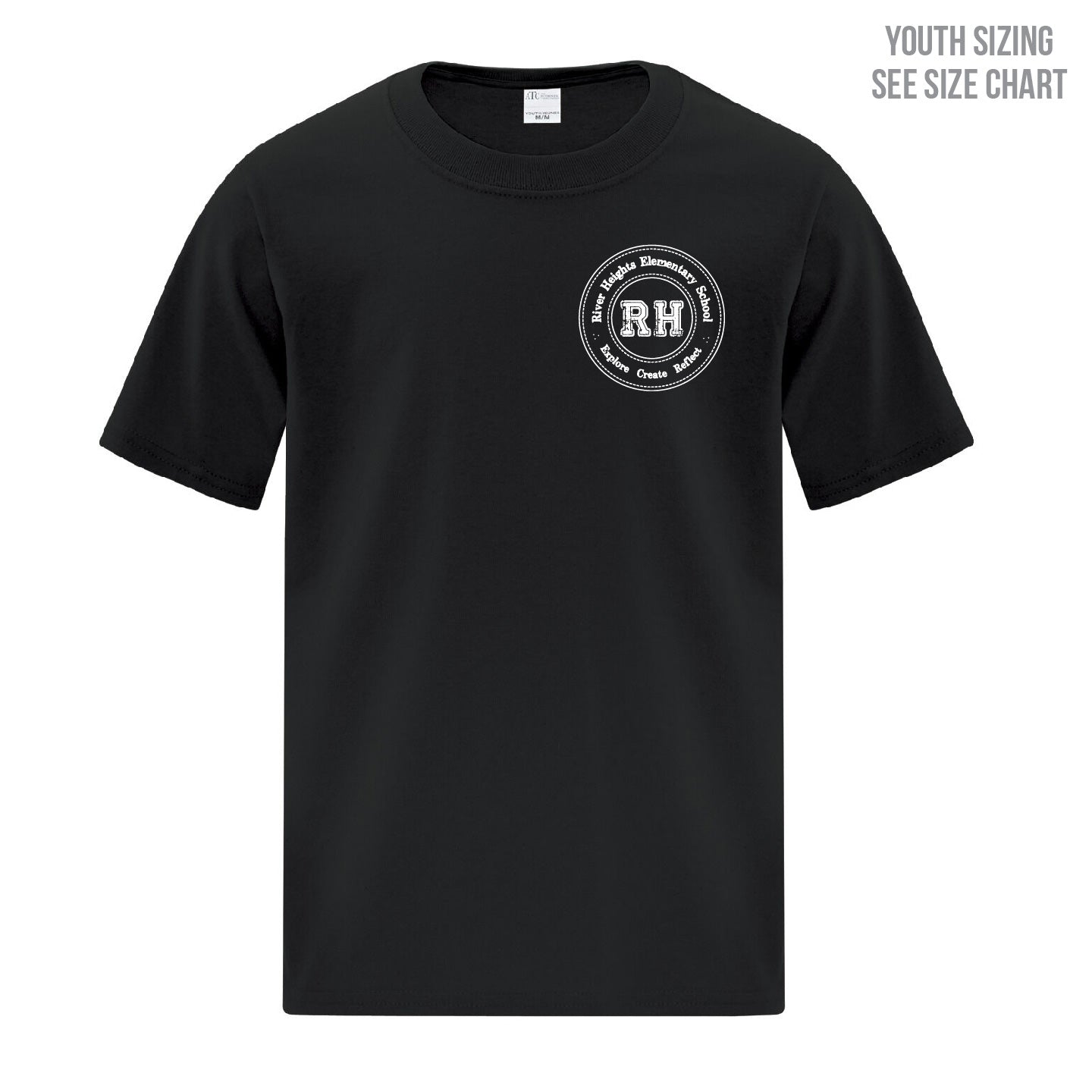 River Heights Left Chest Crest YOUTH T-Shirt (RHEST002-ATC1000Y)
