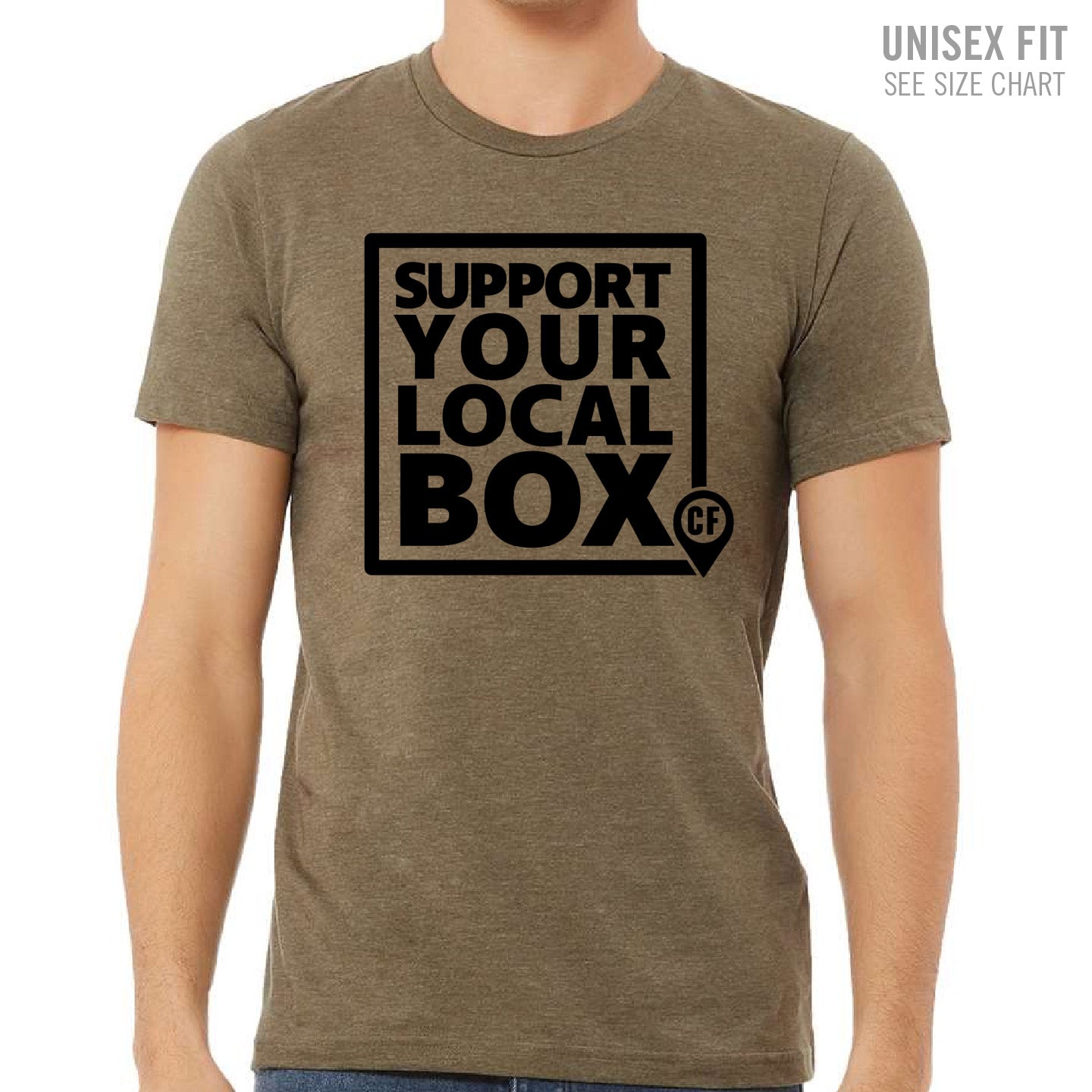 Domain Crossfit Support Local Unisex Ringspun T-Shirt (DCT006-3001CVC)
