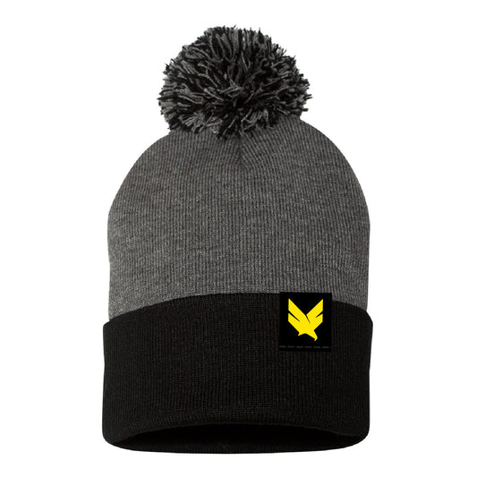 Domain Crossfit Icon Tagged Cuffed Pom Pom Beanie (DCP001-SP15)