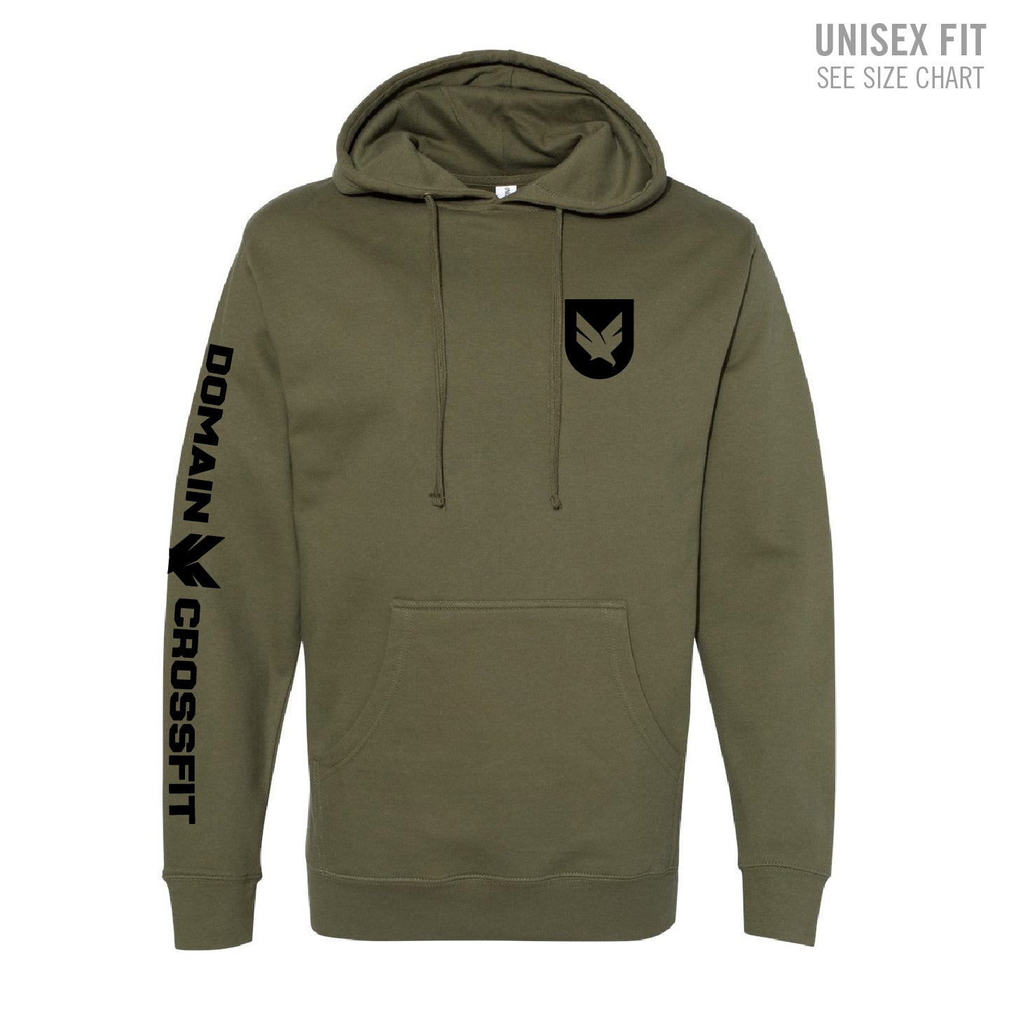 Domain Crossfit Small Badge Heavyweight Hoodie (DCT003/005-IND4000)