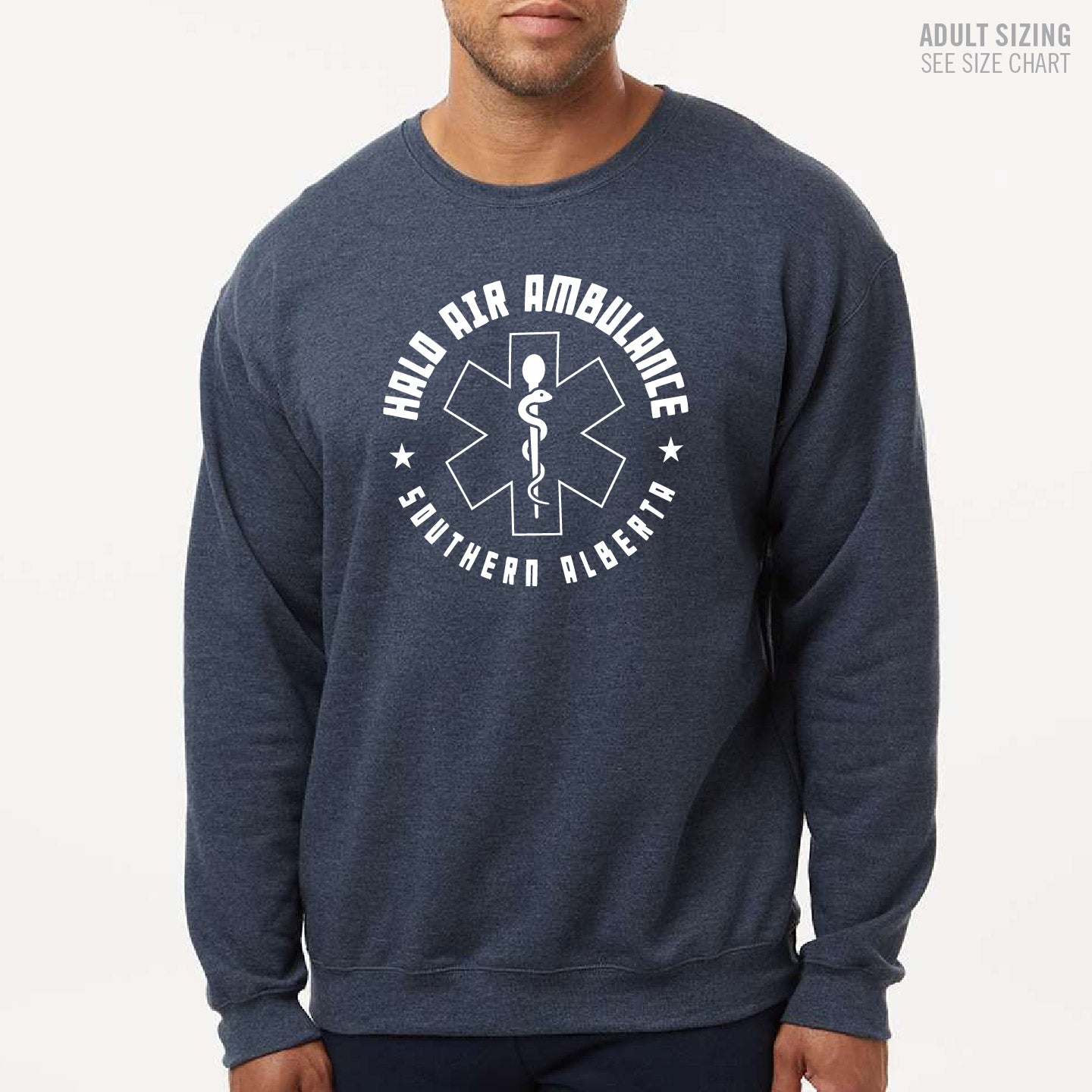 HALO Crest Logo ADULT Crewneck Sweatshirt (HALOT006-3340)
