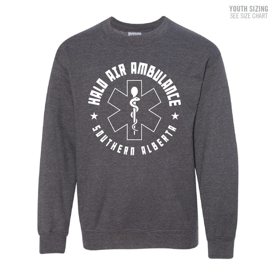 HALO Crest YOUTH Crewneck Sweatshirt (HALOT006-18000B)
