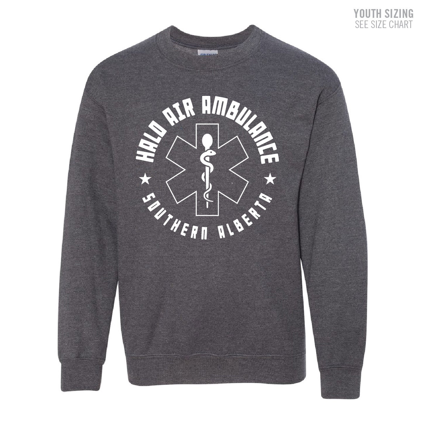 HALO Crest YOUTH Crewneck Sweatshirt (HALOT006-18000B)