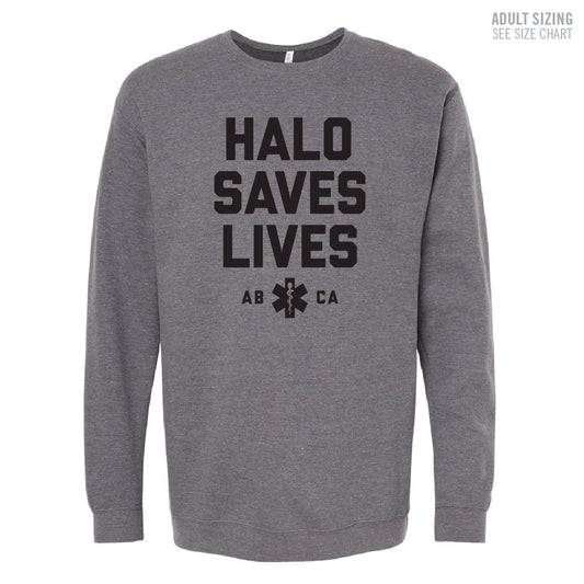 HALO Saves Lives ADULT Crewneck Sweatshirt (HALOT007-3340)