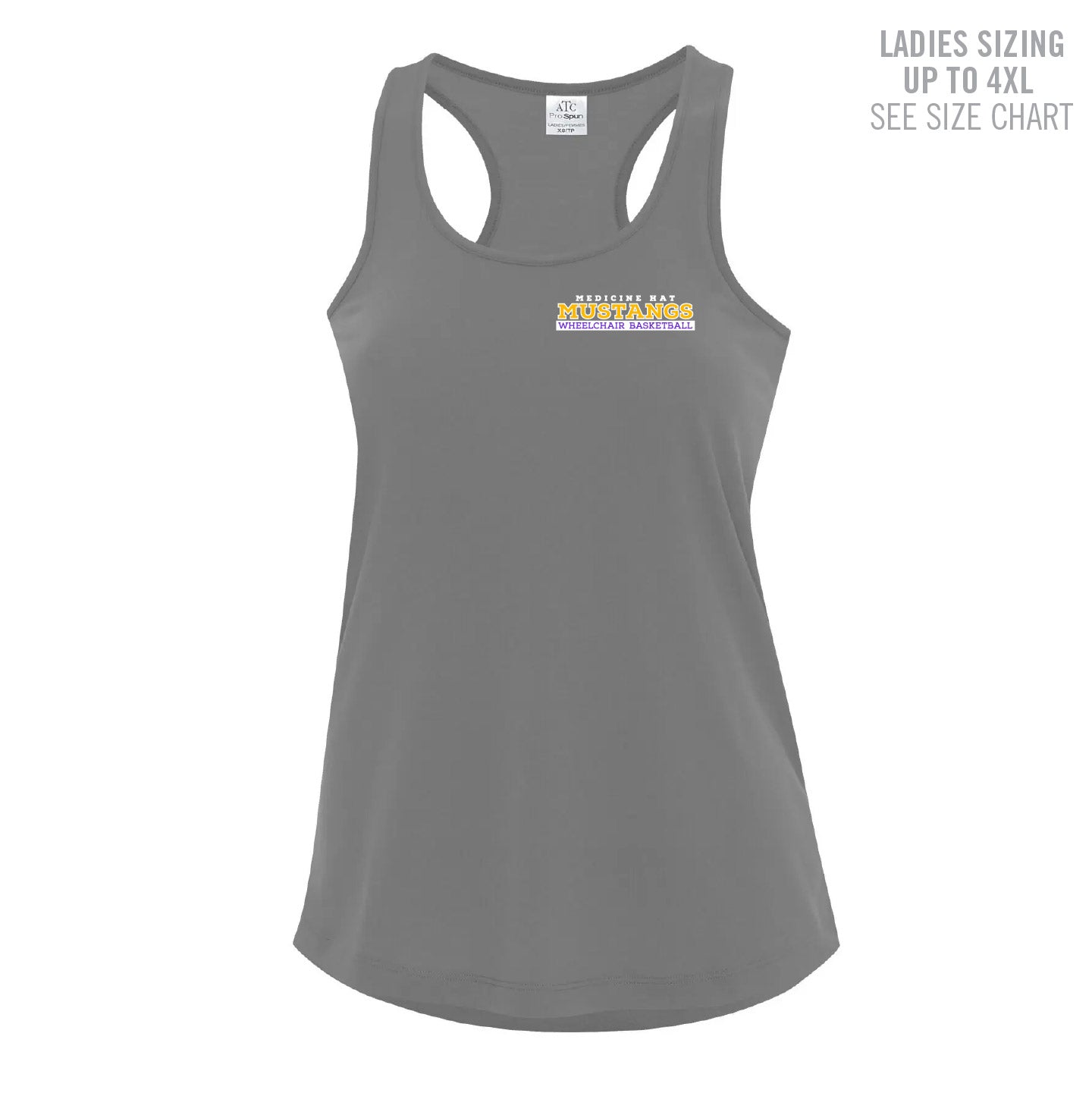 MHASR Mustangs Ladies Racerback Tank (MHASRT010-ATC3604L)