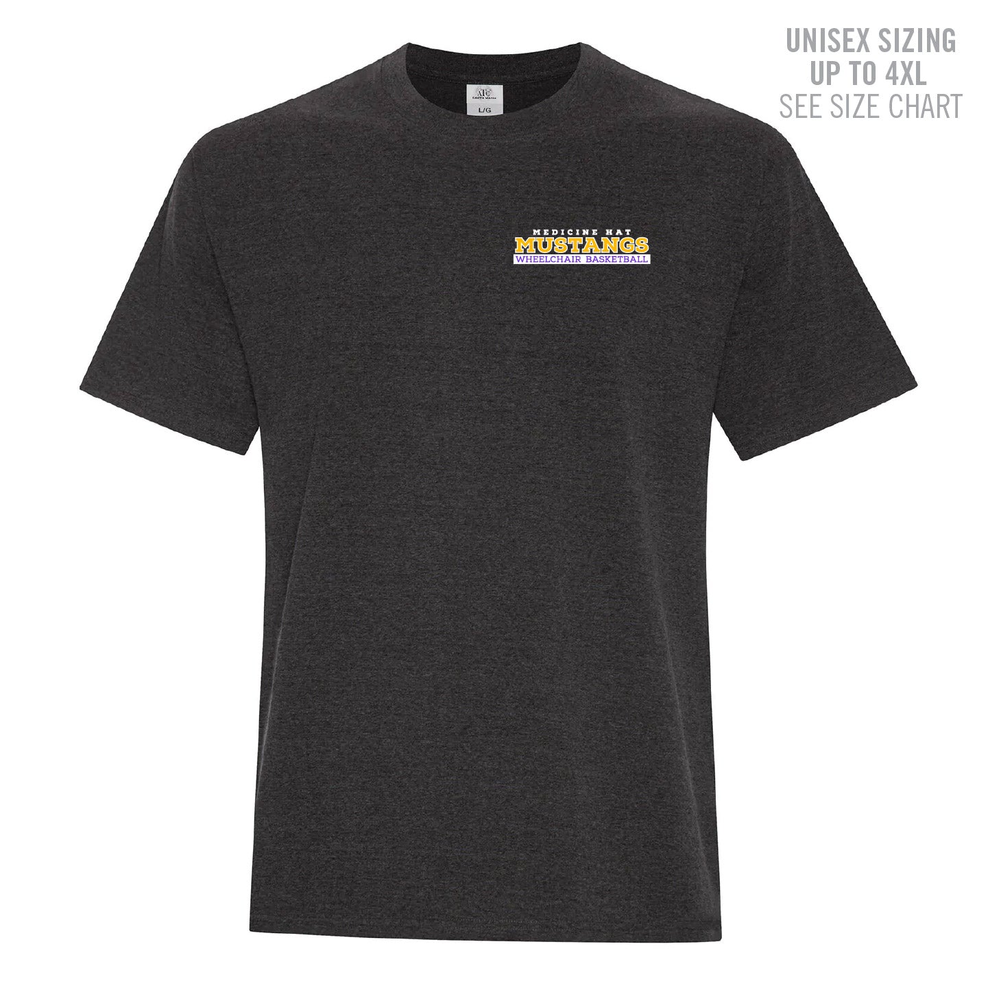 MHASR Mustangs Unisex Earth Wash T-Shirt (MHASRT010/11-ATC6040)