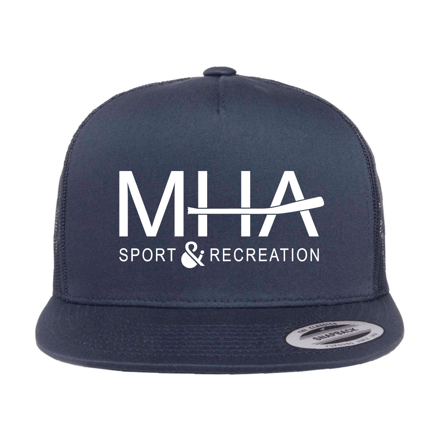 MHASR Logo Flat Brim Trucker Hat (MHASRT008-6006)