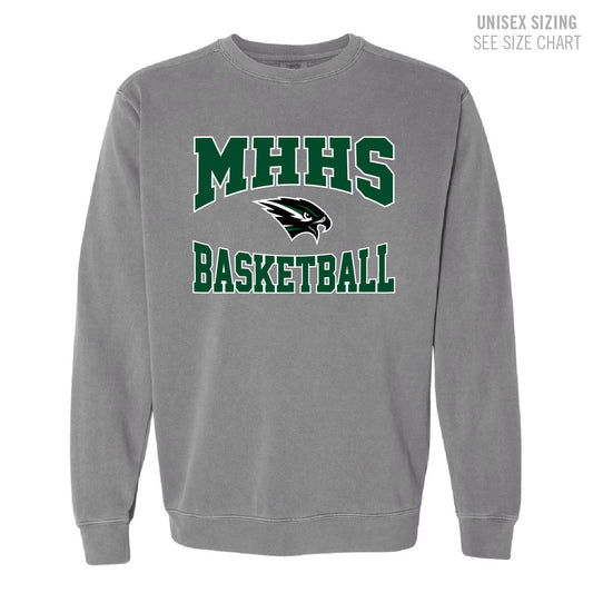 MHHS Basketball UNISEX Pigment Dyed Retro Crewneck (MHBB25T001-1566)