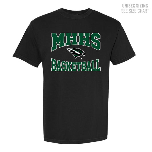 MHHS Basketball UNISEX Retro Pigment Dyed T-Shirt (MHBB25T001-1717)