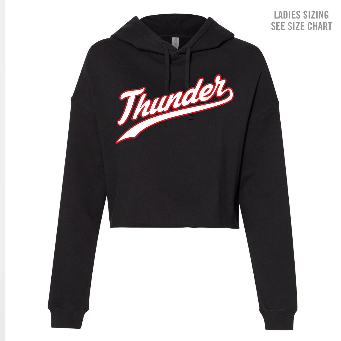 MH Thunder Ladies Cropped Premium Hoodie (THT004-AFX64CRP)