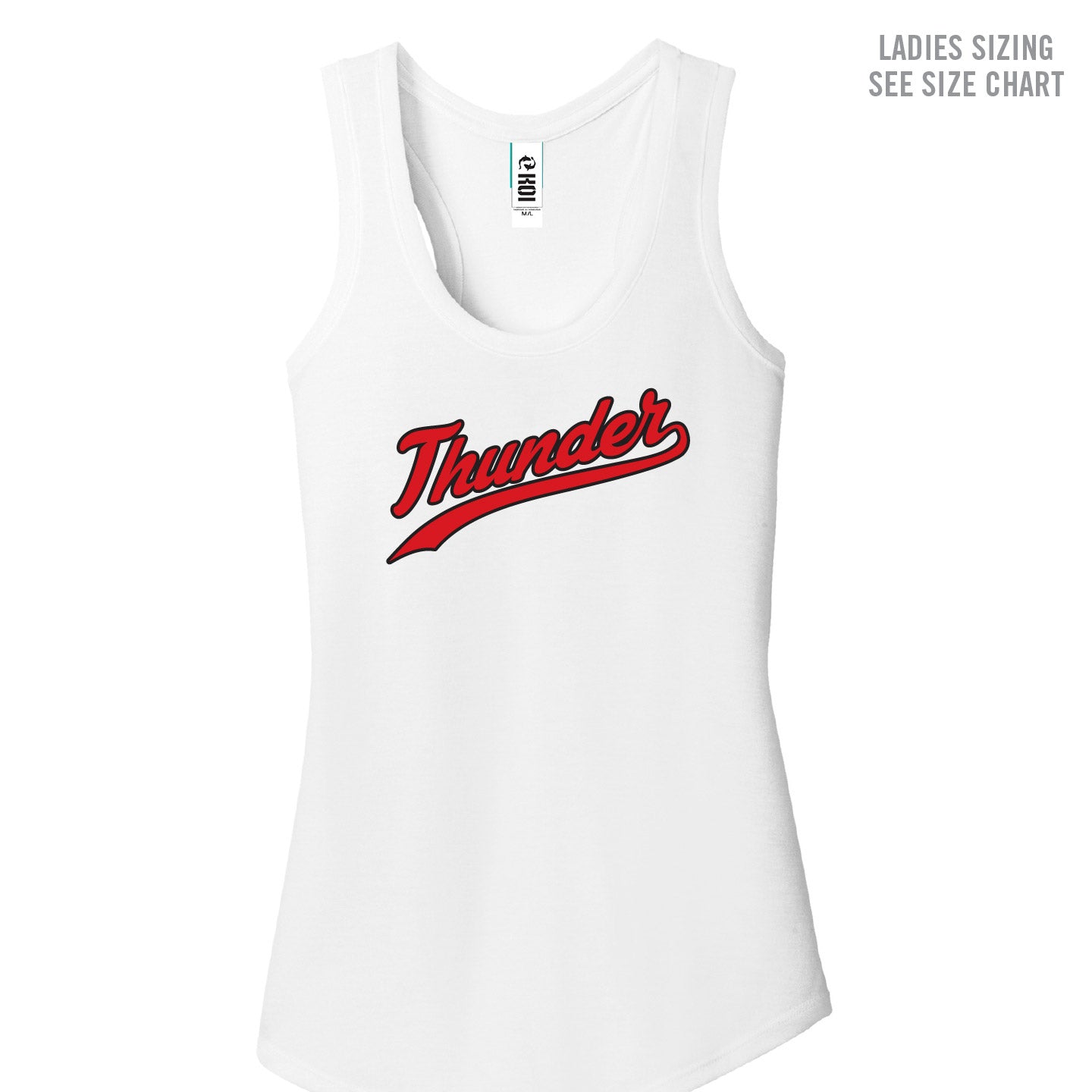 MH Thunder Ladies Racerback Triblend Tank (THT002-KOI8055L)