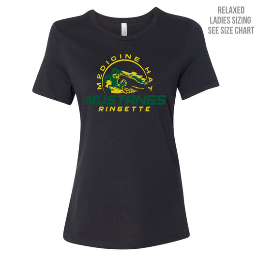 MHRA Mustangs Ladies Relaxed Fit T-Shirt (MHRAT001-6400)