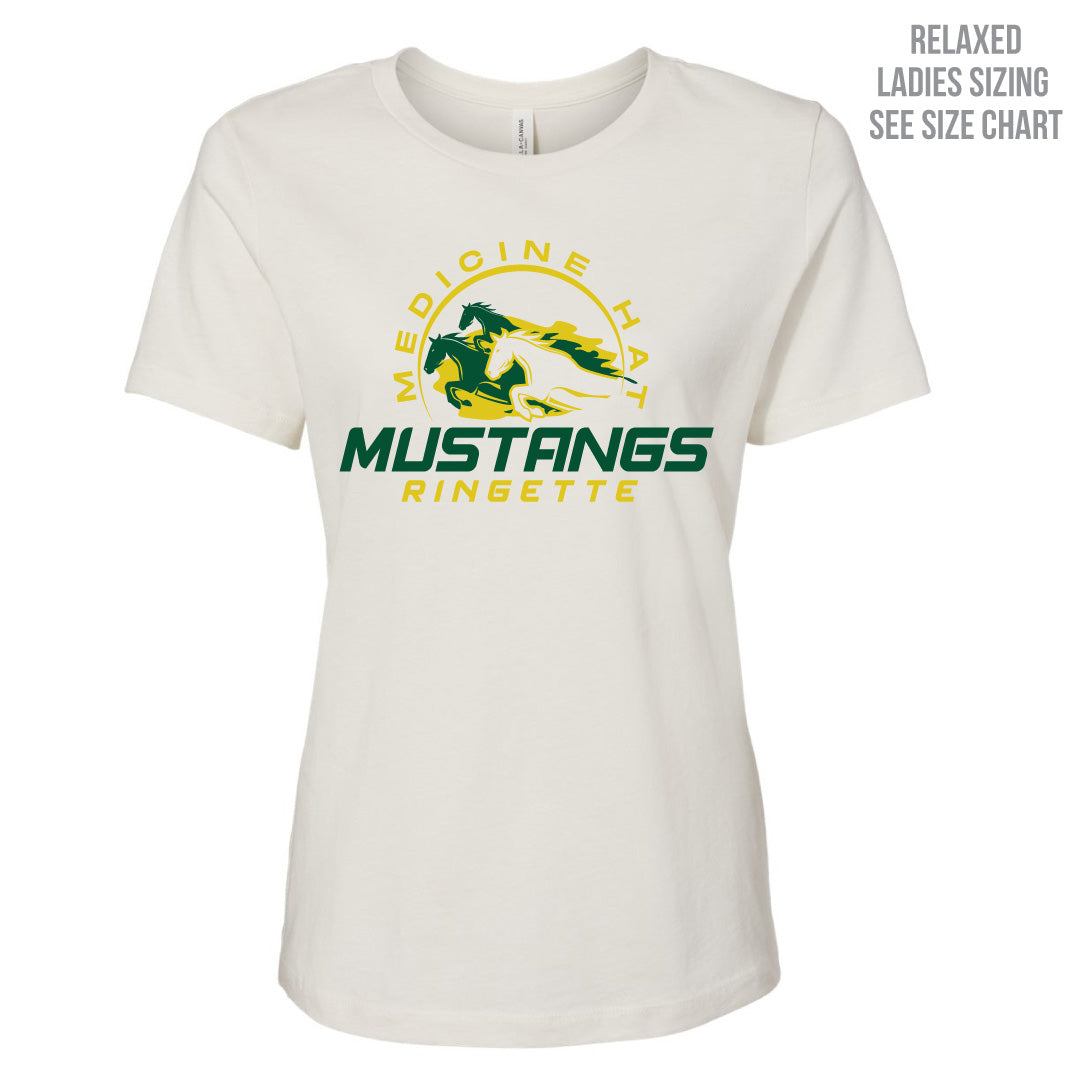 MHRA Mustangs Ladies Relaxed Fit T-Shirt (MHRAT001-6400)