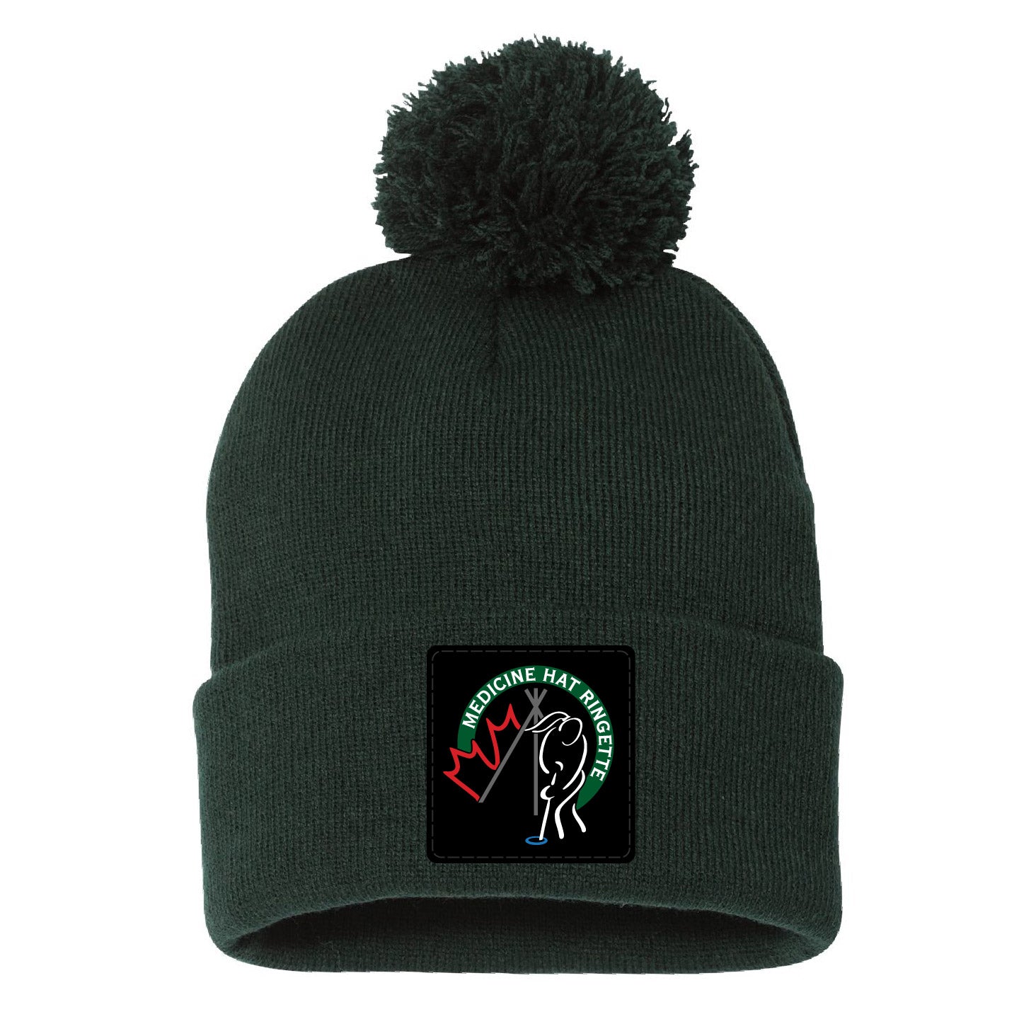 MHRA Logo Patch Cuffed Pom Pom Beanie (MHRAP003-SP15)
