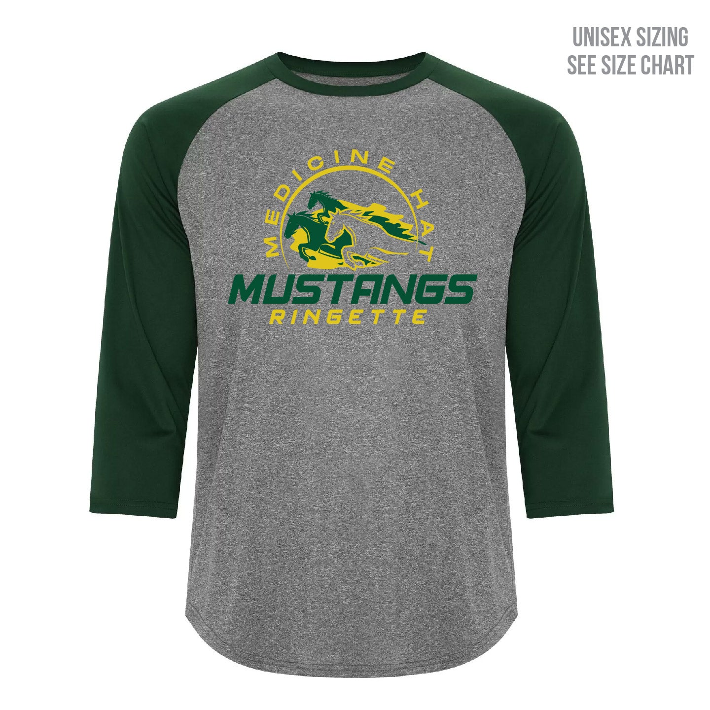 MHRA Mustangs ADULT Performance Raglan Tee (MHRAT001-S3526)