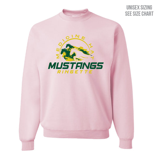 MHRA Mustangs ADULT Crewneck Sweatshirt (MHRAT001-3340)