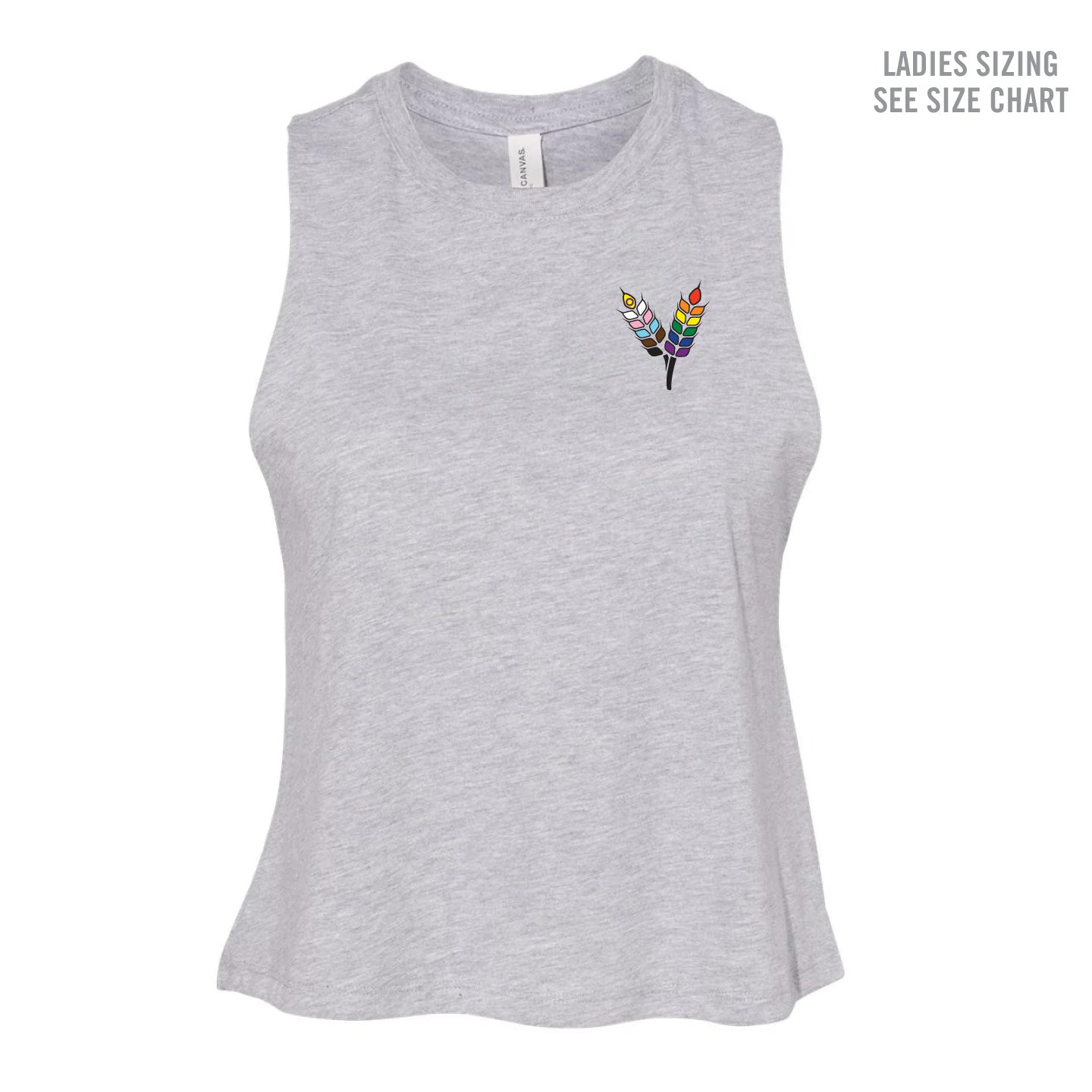 Prairie Pride Guild Small Icon Ladies Cropped Tank (PPGT001-6682)