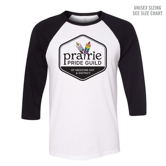 Prairie Pride Guild Light Logo Unisex Baseball Tee (PPGT004-3200)