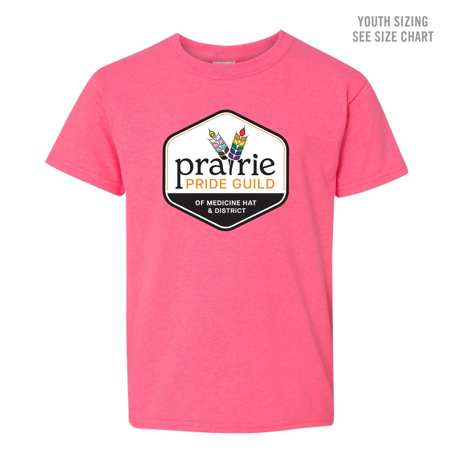 Prairie Pride Guild Full Logo YOUTH T-Shirt (PPGT007-5000B)
