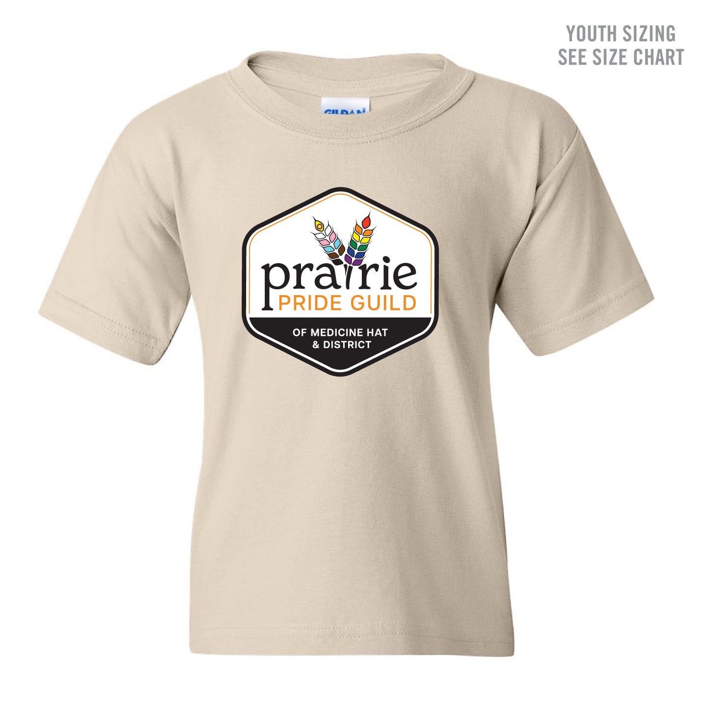 Prairie Pride Guild Full Logo YOUTH T-Shirt (PPGT007-5000B)