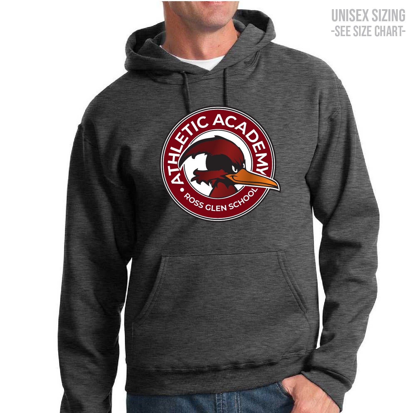 Ross Glen Athletic Academy ADULT Pullover Hoodie (RGST001-996MR)