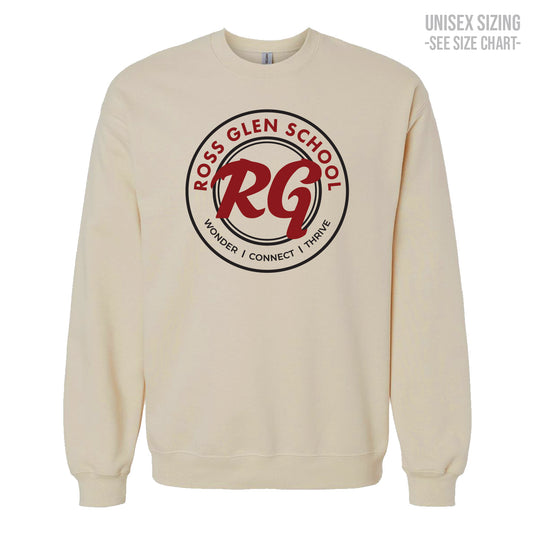 Ross Glen Maroon Crest ADULT Crewneck (RGST006-SF000)