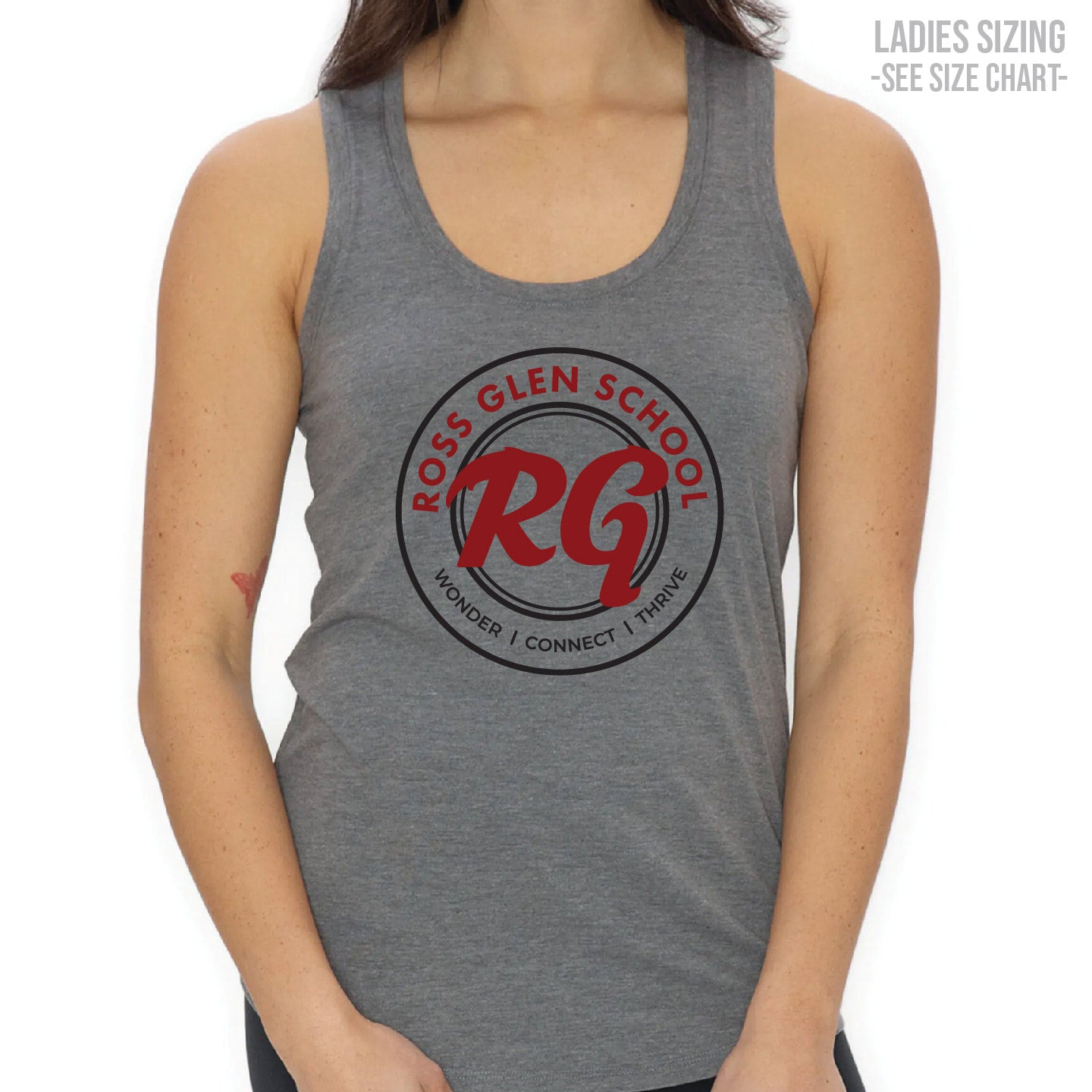 Ross Glen Maroon Crest LADIES Tank (RGST007-KOI8055L)