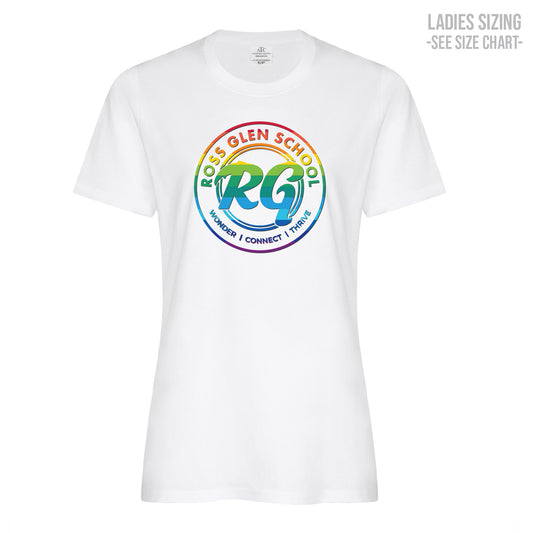 Ross Glen Pride Crest LADIES T-Shirt (RGST005-ATC2000L)