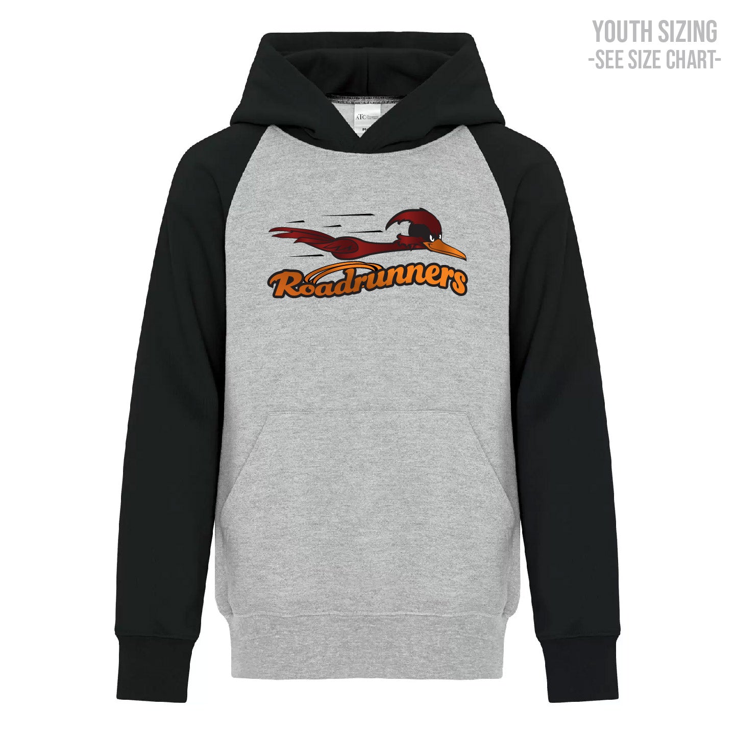 Ross Glen Roadrunners YOUTH Two-Tone Hoodie (RGST009-Y2550)