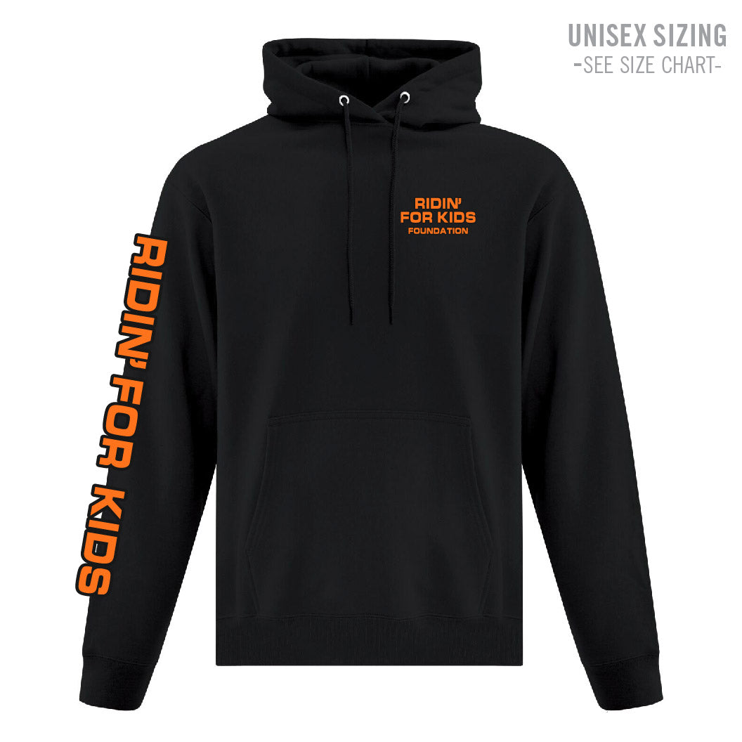 Ridin' For Kids - Adult Unisex Pullover Hoodie with sleeve print (RFKT-003PC-F2500)