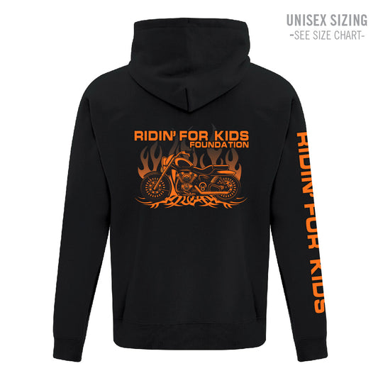 Ridin' For Kids - Adult Unisex Pullover Hoodie with sleeve print (RFKT-003PC-F2500)