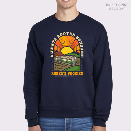 Ruben's Veggies Sunshine Unisex Crewneck Sweatshirt (RVT001-562MR)