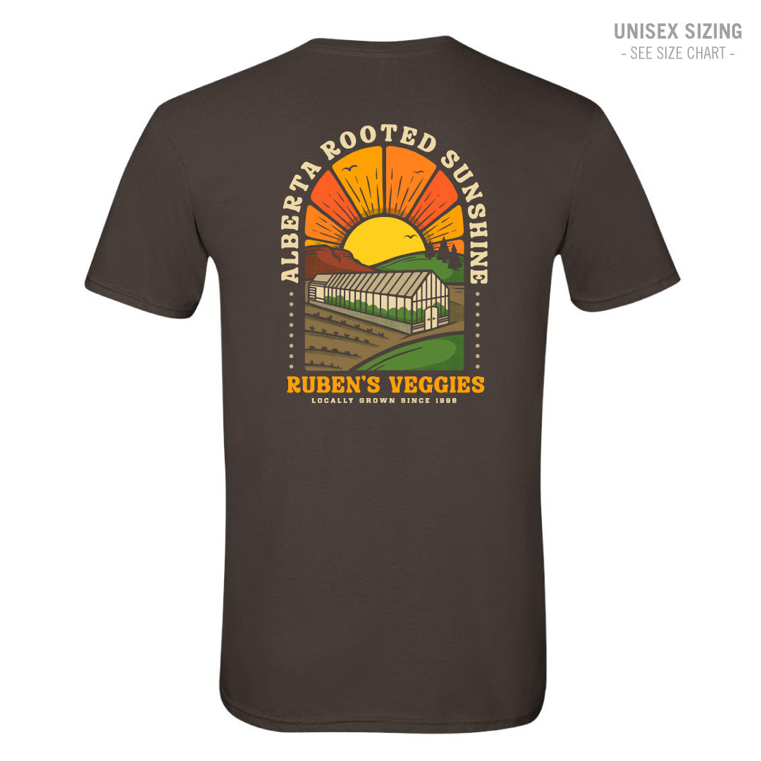 Ruben's Veggies Sunshine Unisex T-Shirt (RVT001/002-64000)