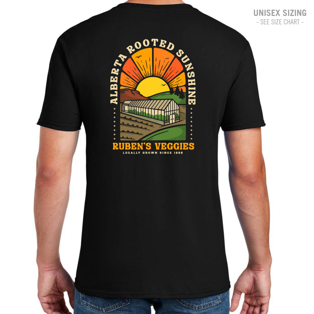 Ruben's Veggies Sunshine Unisex T-Shirt (RVT001/002-64000)
