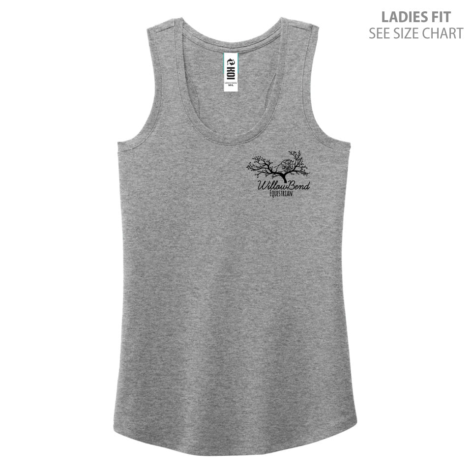 Willowbend Small Logo Ladies Racerback Triblend Tank (WBT001-KOI8055L)