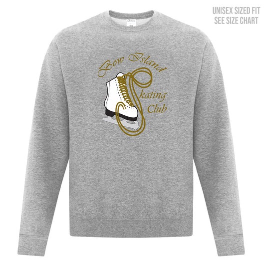 Bow Island Skating Club ADULT Crewneck Sweatshirt (BIST001-F2400)