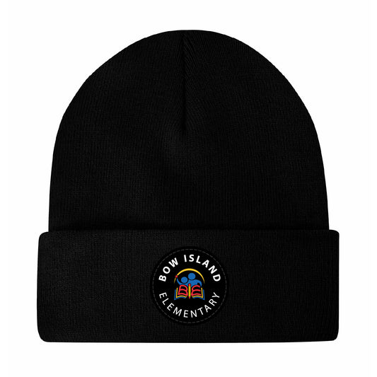 Bow Island Elementary Patched Lined Cuffed Beanie (BOWP001-SP12)