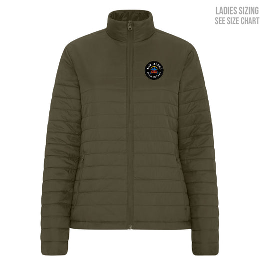 Bow Island Elementary School LADIES Lightweight Patched Puffer Jacket (BOWT006BP7-CH7690L) (Copy)