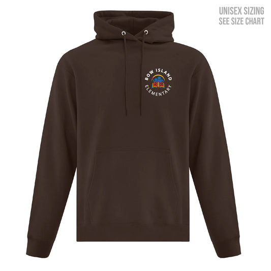 Bow Island Elementary ADULT Small Logo Pullover Hoodie (BOWT003-F2500)