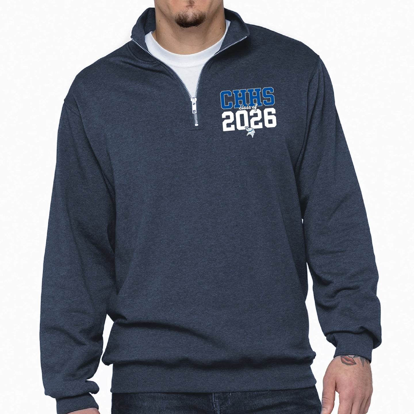 CHHS Grad 2026 1/4 Zip Unisex Sweatshirt (CHGR26T003-ATCF6700)