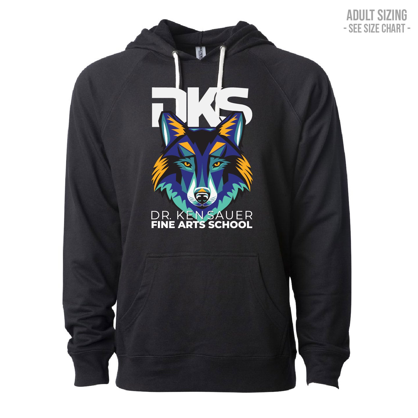 Dr. Ken Sauer Fine Arts ADULT Lightweight Hoodie (DKST007-SS1000)
