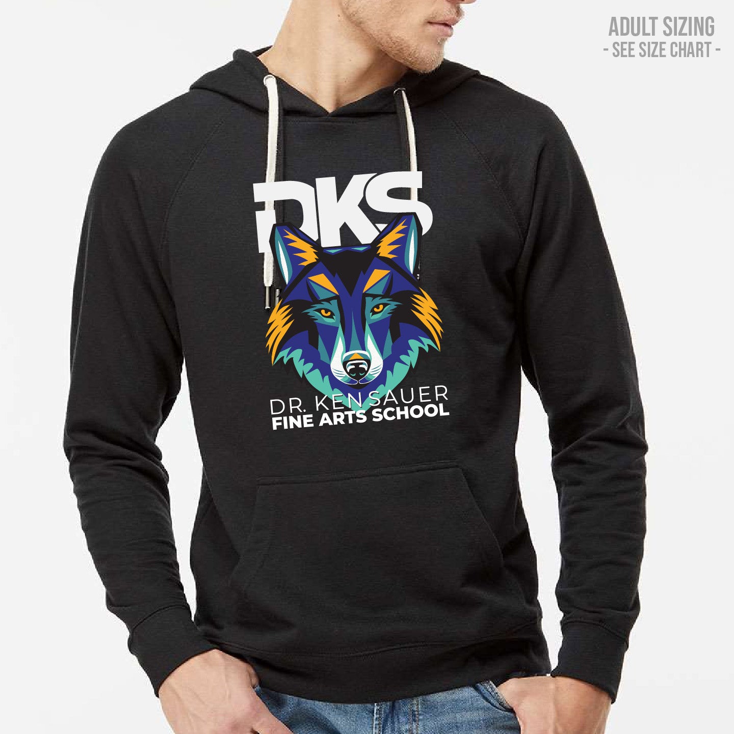 Dr. Ken Sauer Fine Arts ADULT Lightweight Hoodie (DKST007-SS1000)