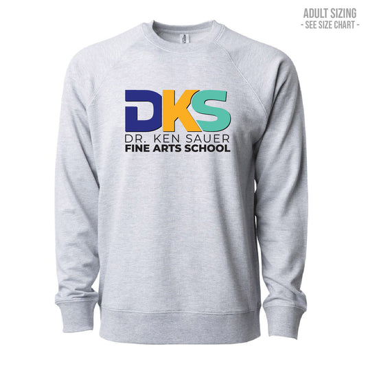 Dr. Ken Sauer Type Logo ADULT Lightweight Crewneck (DKST008-SS1000C)