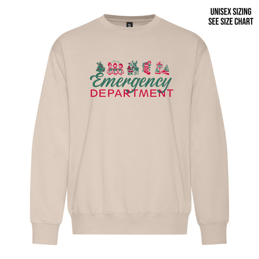 ER Retro Christmas UNISEX Crewneck Sweatshirt (ERNT002-KOI2240)