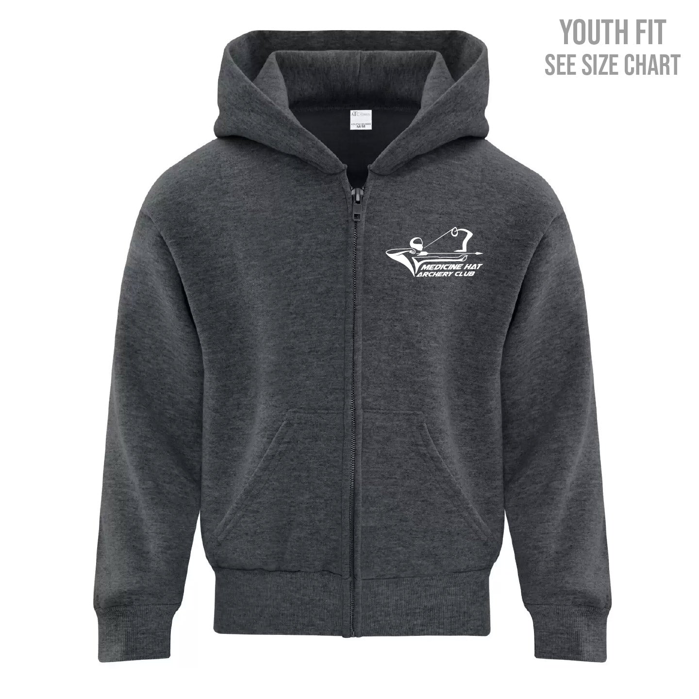 MH Archery Club YOUTH Zip Up Hoodie (MHACT001/004-Y2600)