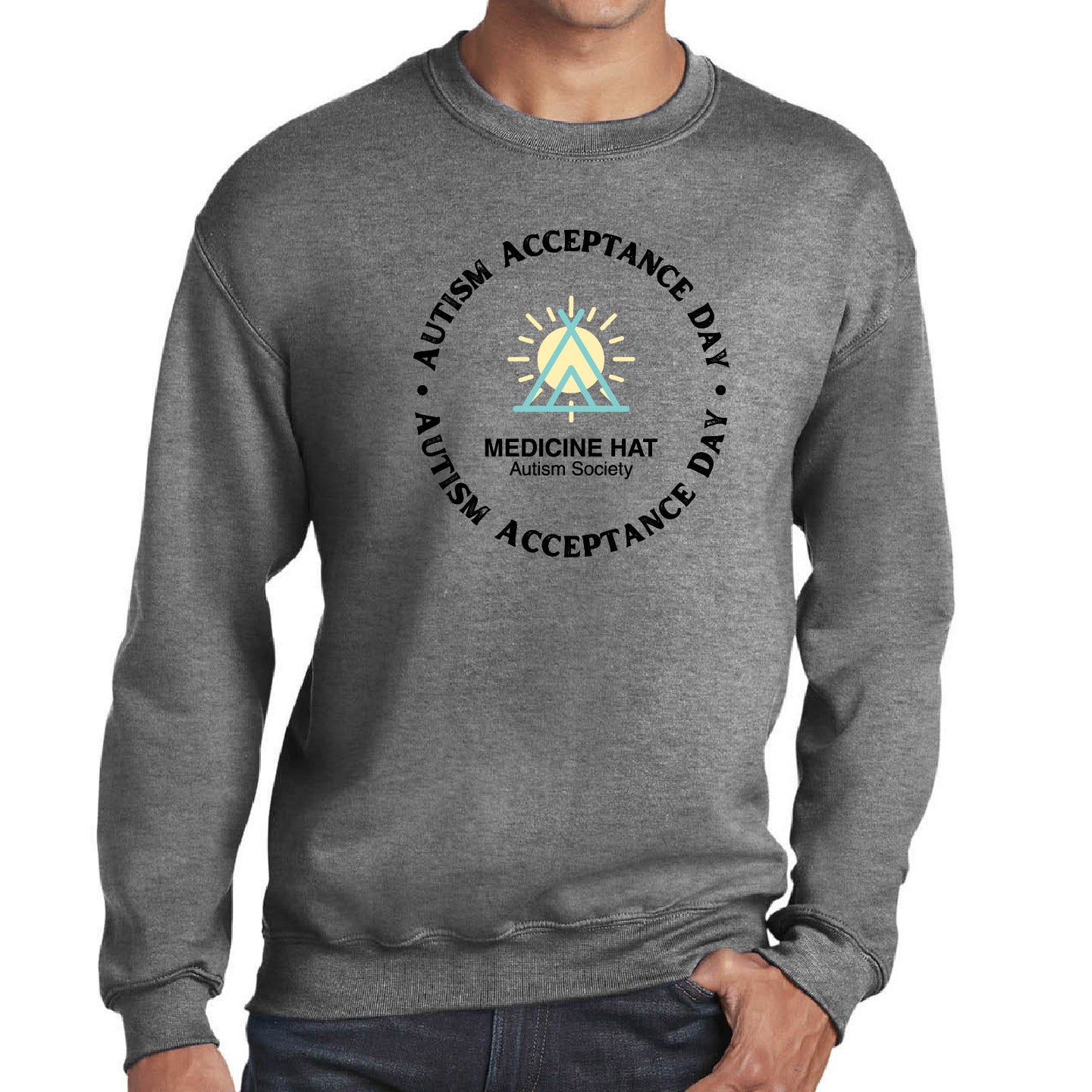 MH Autism Society Adult Crewneck Sweatshirt (MHAST003/004-18000)