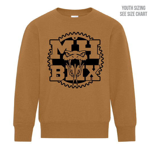 MH BMX YOUTH Red Crewneck Sweatshirt (BMXT004-Y2400)